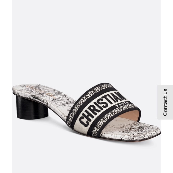 Dior Dway Heeled Slide – Size 39 (US 8) - Picture 1 of 9